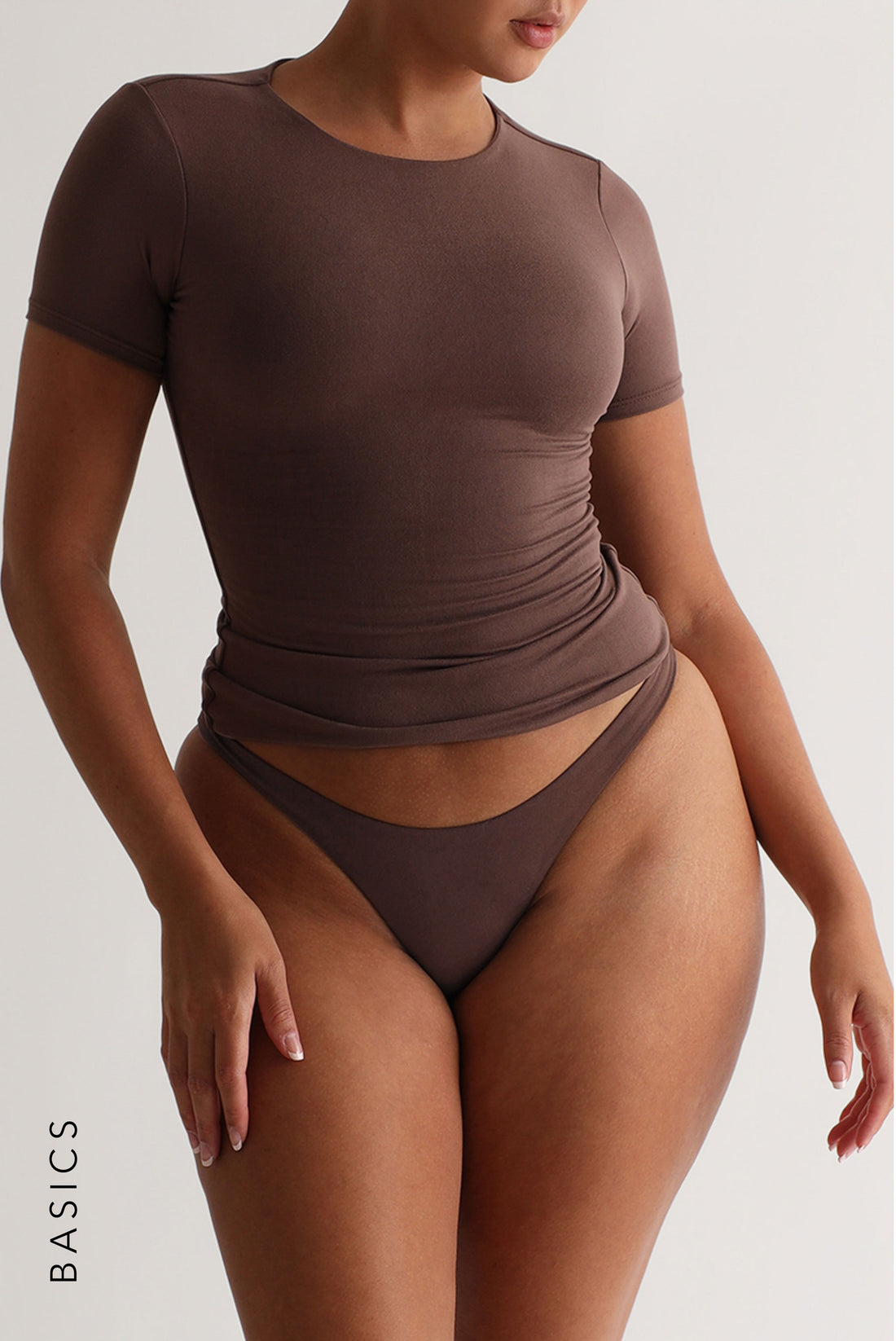 Mist Short Sleeve T-Shirt - Ash Brown