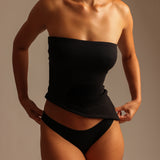 The Asymmetrical Tube Top - Black