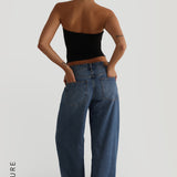 The Asymmetrical Tube Top - Black