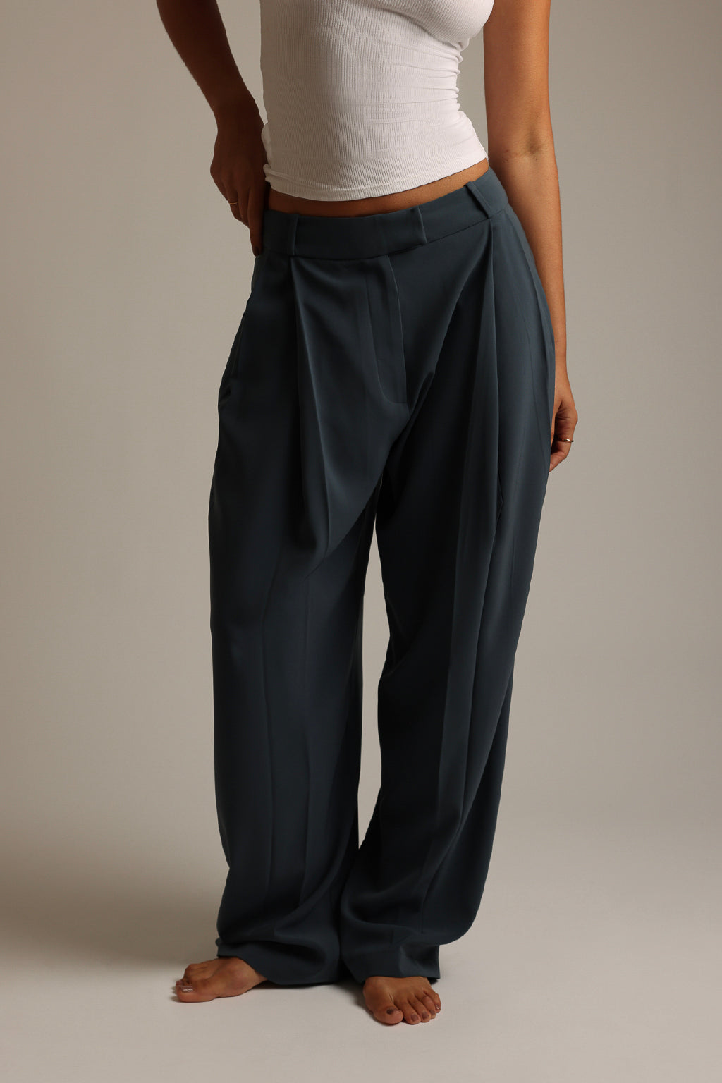 The Ivy Wide-Leg Trousers - Serene