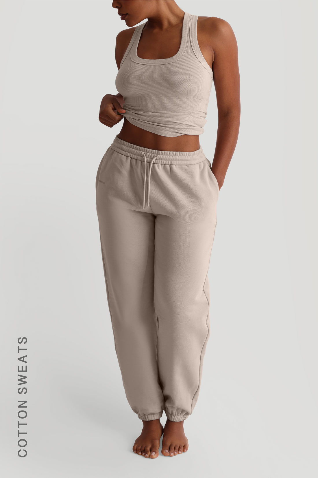 Jogger Fit Sweatpants - Buttercream