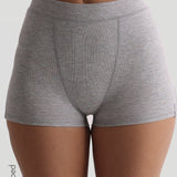Classic Micro-Ribbed Boxer - Heather Gray
