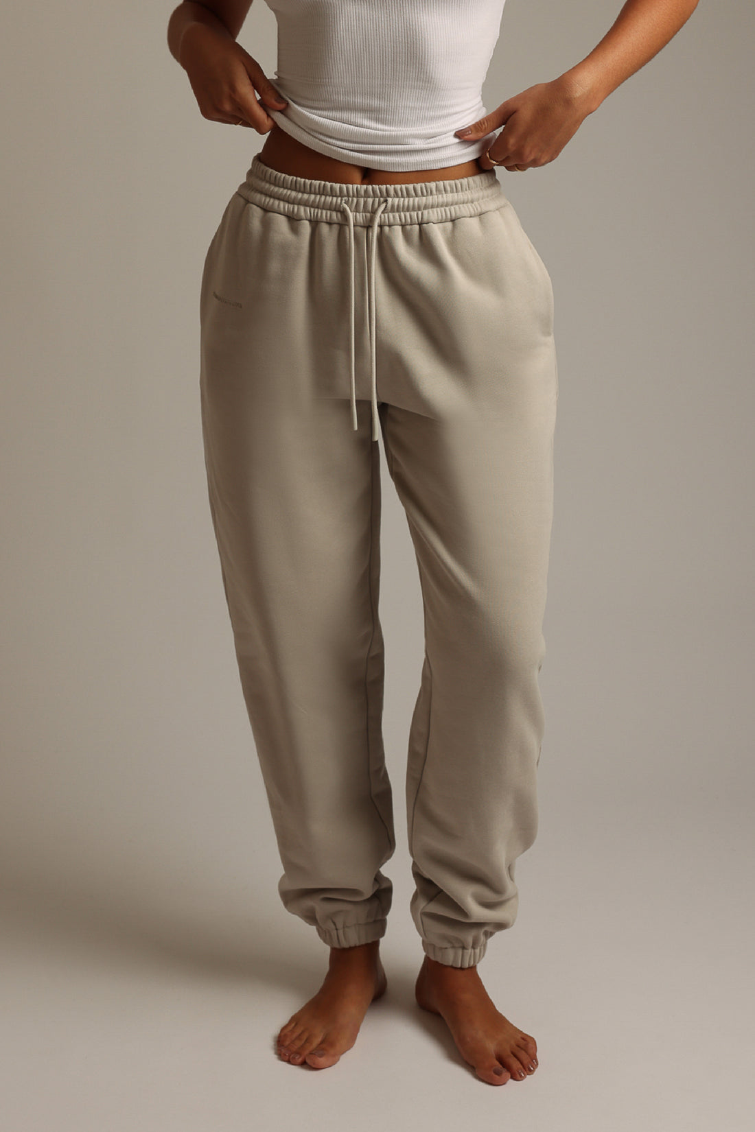 Jogger Fit Sweatpants - Buttercream