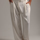 The Ivy Wide-Leg Trousers - White