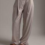 The Ivy Wide-Leg Trousers - Buttercream