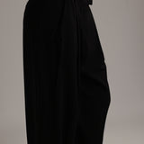 The Ivy Wide-Leg Trousers - Black