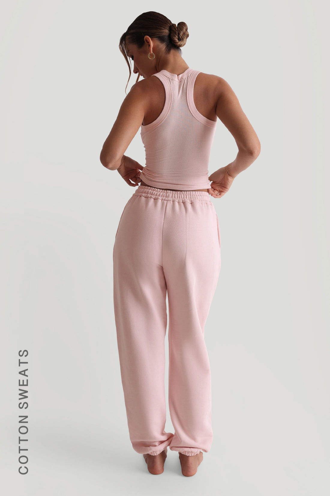 Jogger Fit Sweatpants - Light Rose