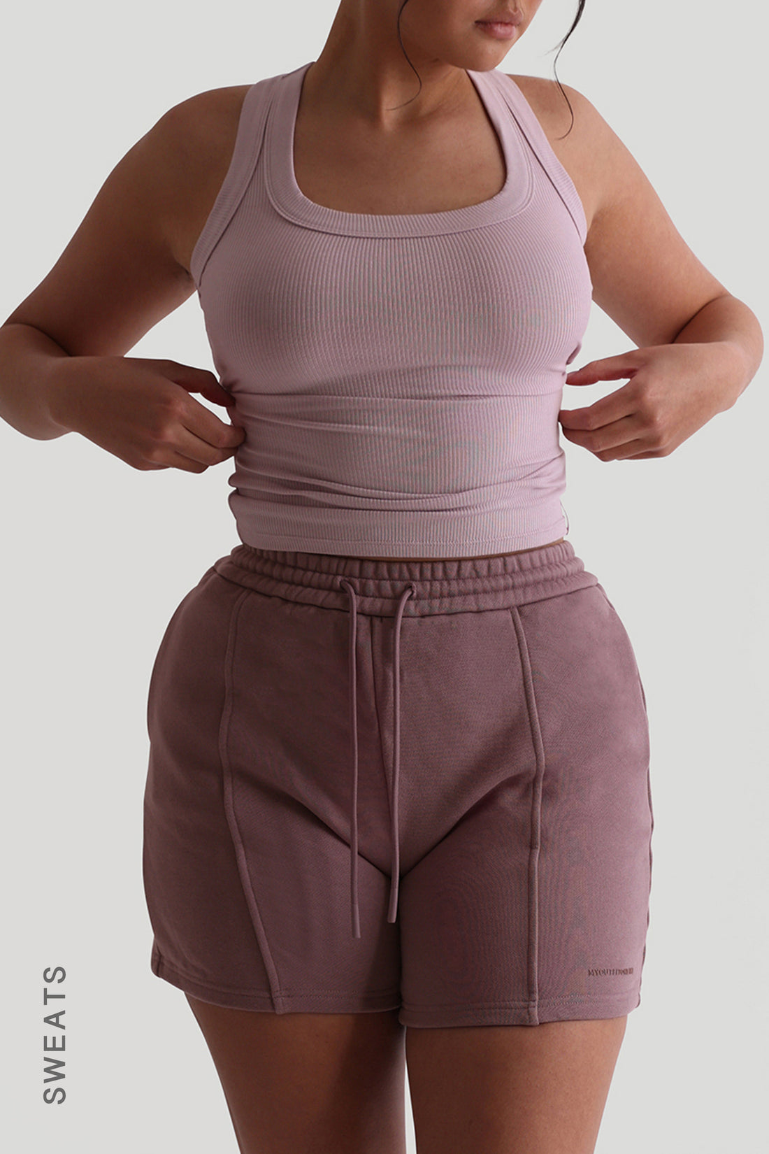 Structured Shorts 4 1/2" - Vintage Purple