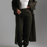 Cloud Oversized Hooded Cardigan - Charcoal