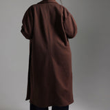 Übergroßer Sweat-Cardigan - Kakao