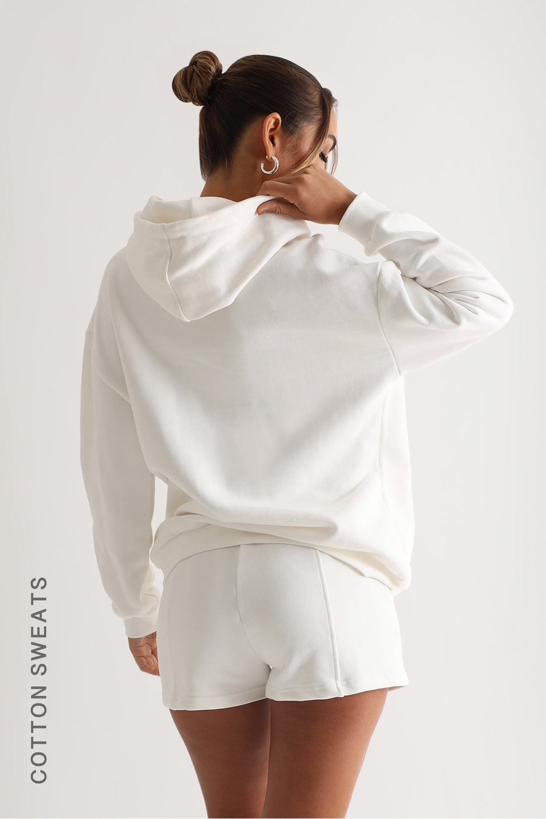 Relaxed Fit Hoodie - White