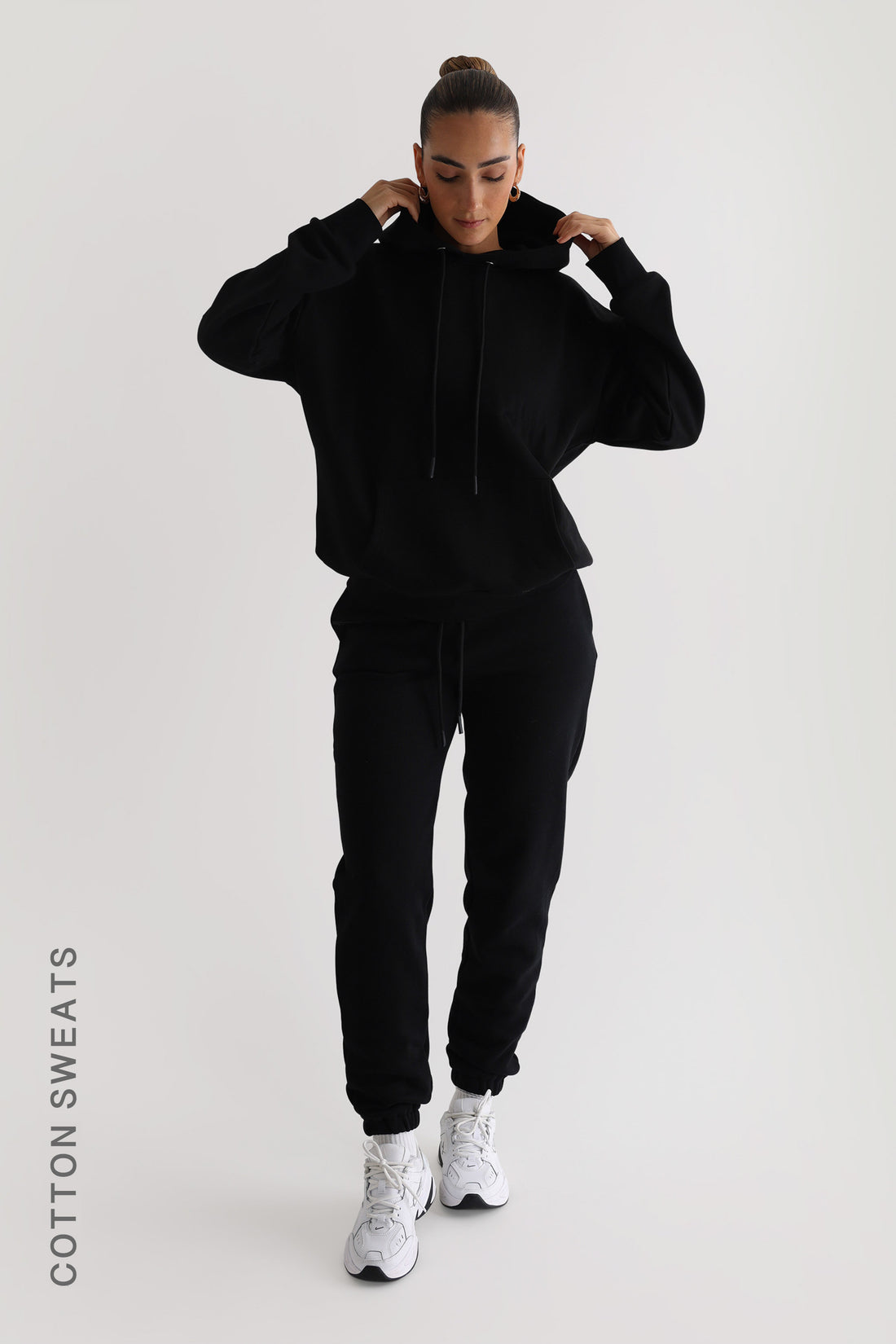 Relaxed Fit Hoodie - Black