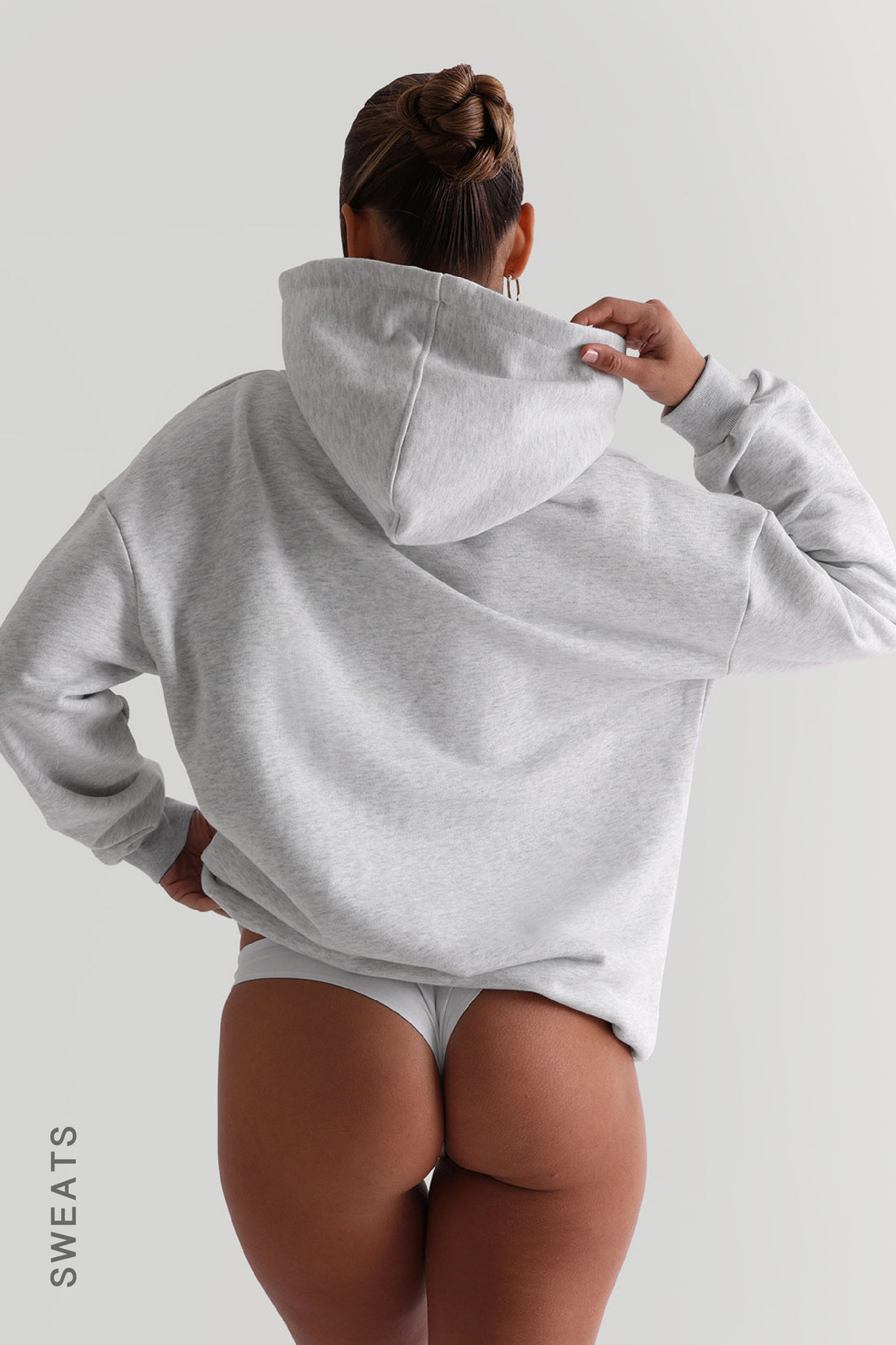 Relaxed Fit Hoodie - Light Heather Gray