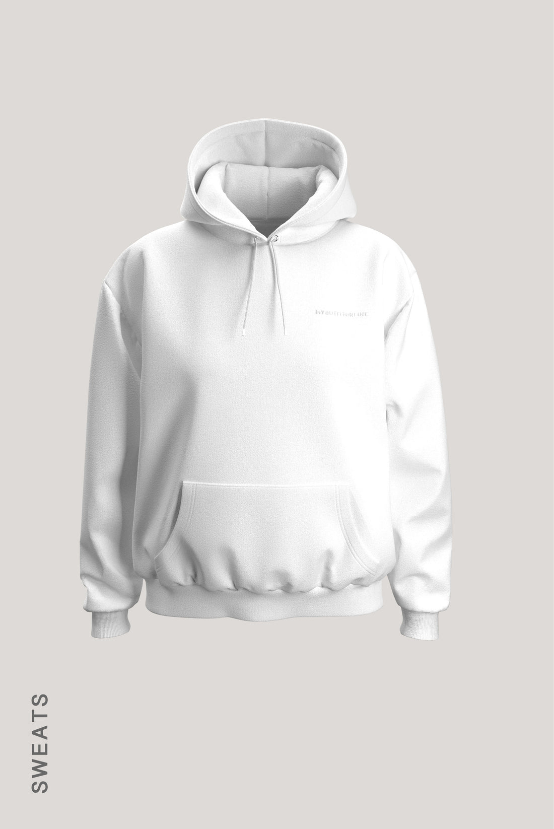Relaxed Fit Hoodie - White
