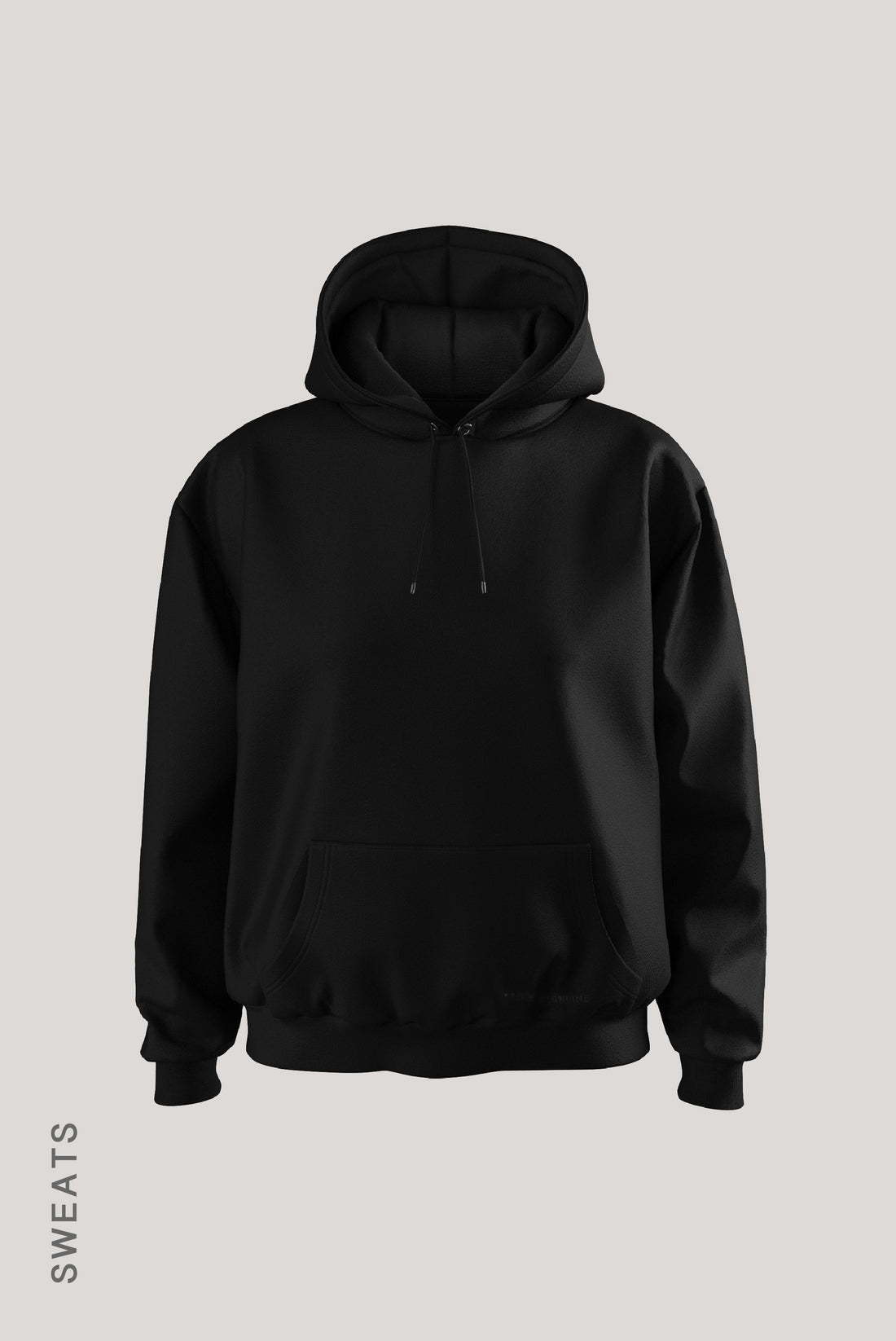 Relaxed Fit Hoodie - Black