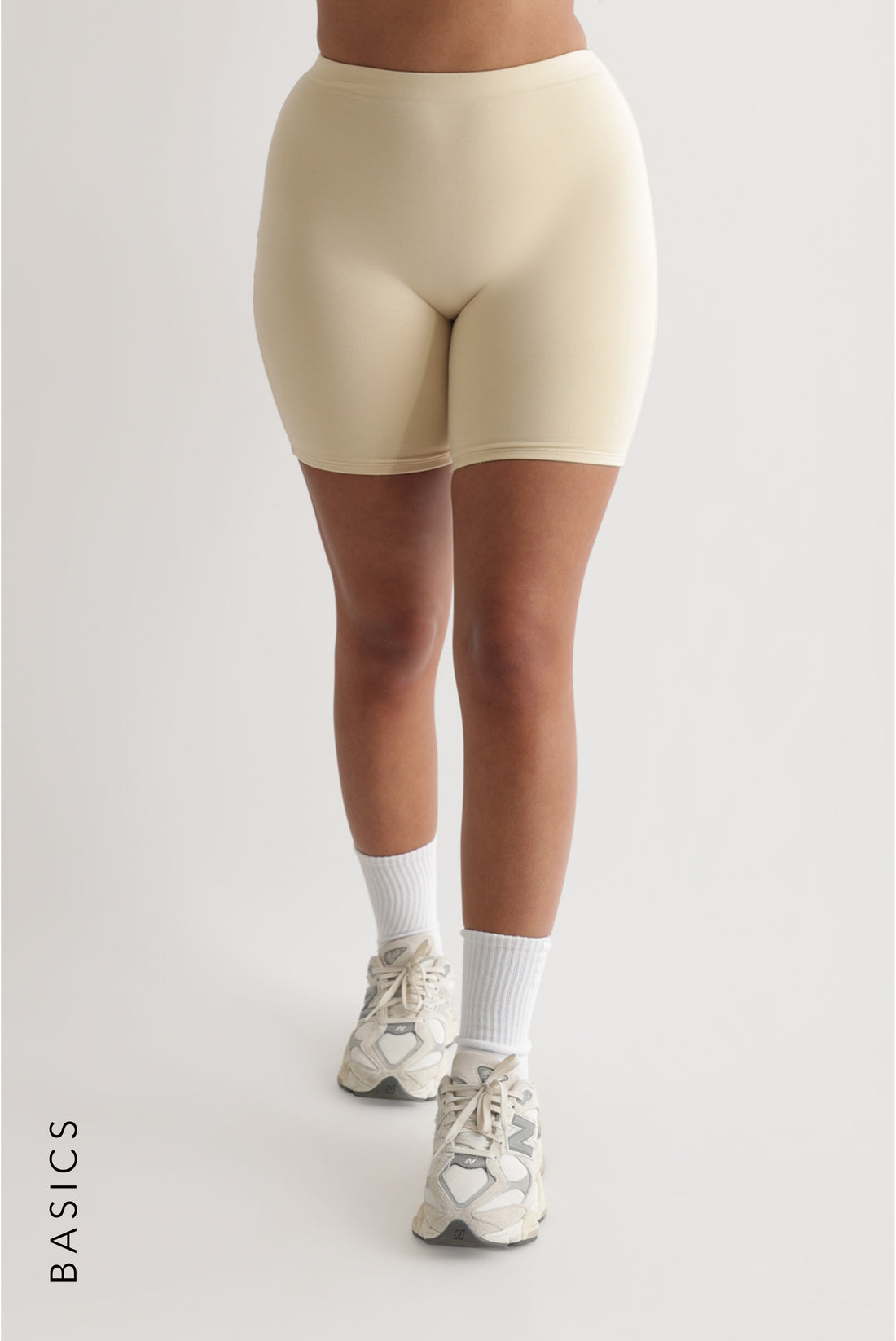 Pro Technical Biker Shorts 8" - Cream