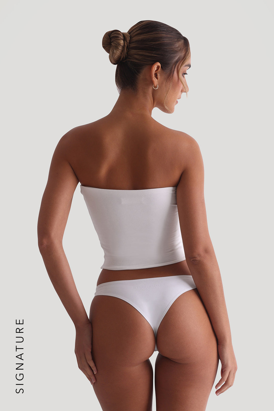 Classic Mid-Length Tube Top - White