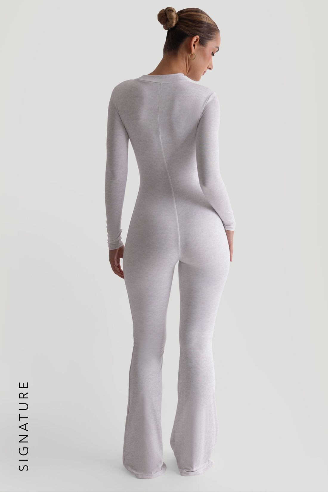 New Standard Flared Jumpsuit - Light Heather Gray