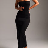 Classic Tube Maxi Dress - Black