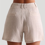The Ivy Linen Shorts - Sand