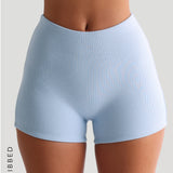 Form-Ribbed 3" Shorts - Celeste