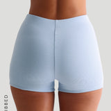 Form-Ribbed 3" Shorts - Celeste