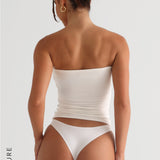 Classic Full-Length Tube Top - White