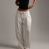 The Ivy Wide-Leg Trousers - White