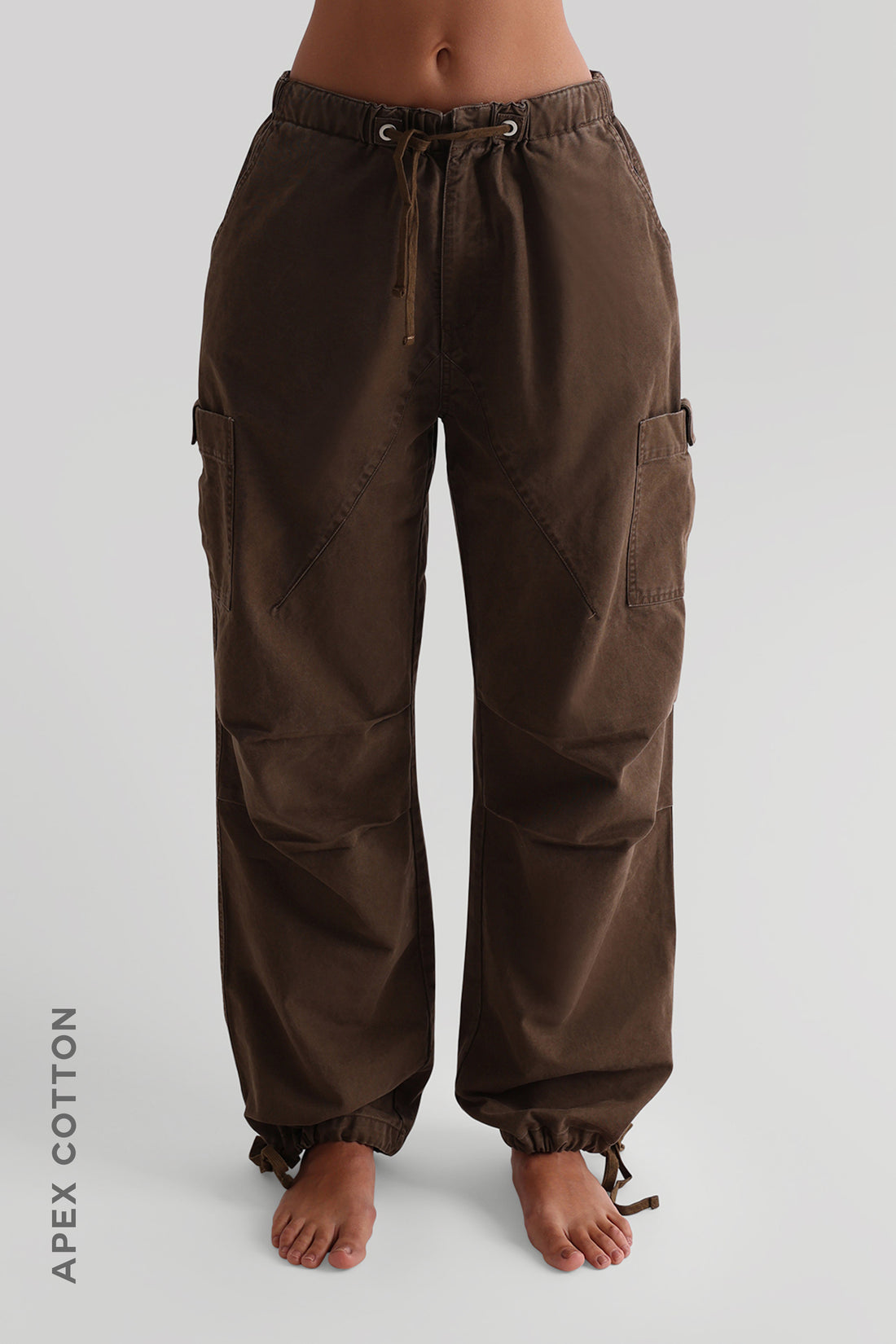 Essential Cargo Pants - Brown Wash