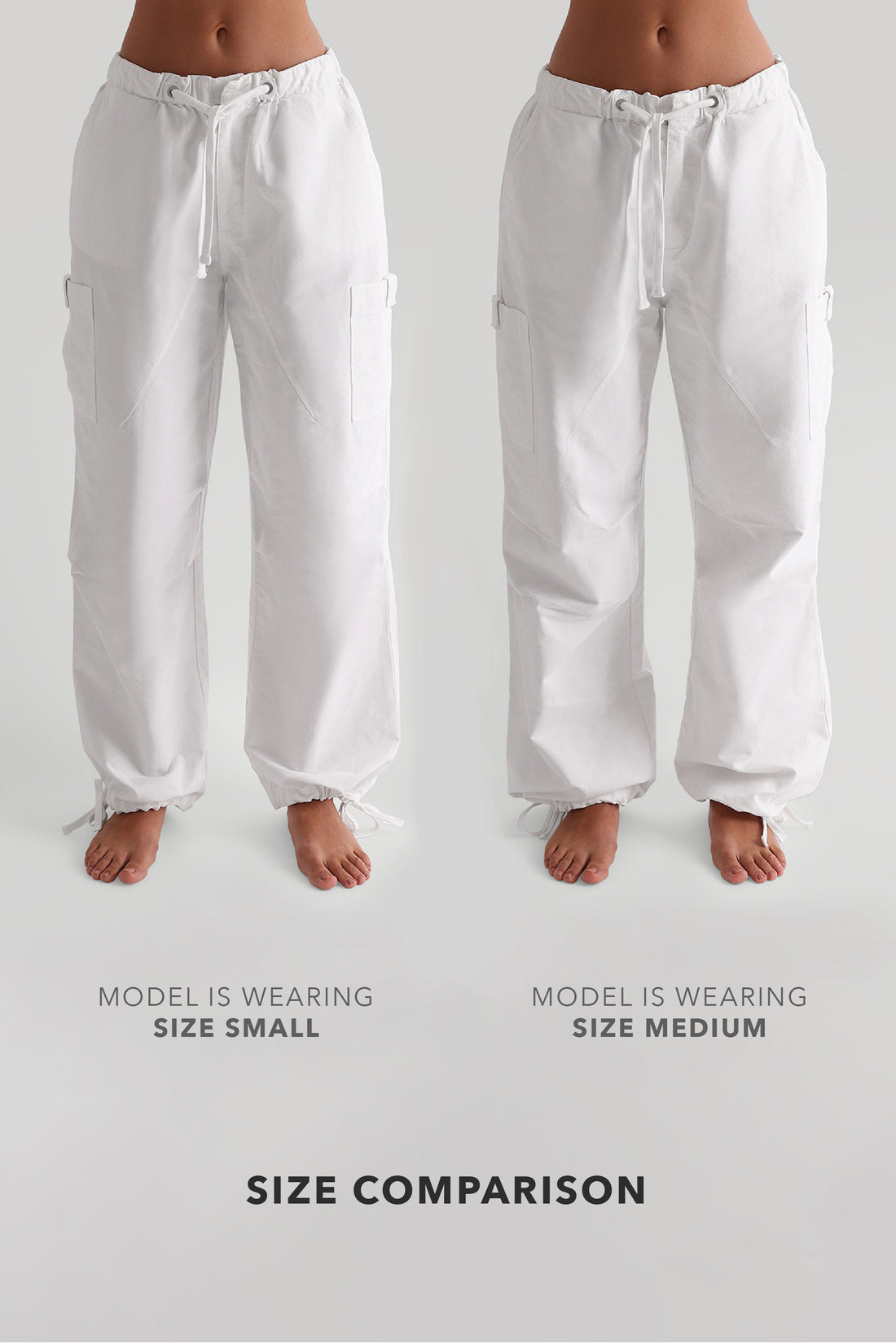 Essential Cargo Pants - White Wash
