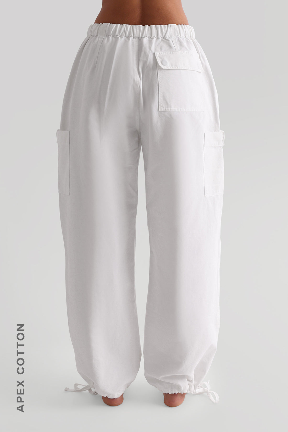 Essential Cargo Pants - White Wash