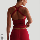 Form-Ribbed 3" Shorts - Pomegranate
