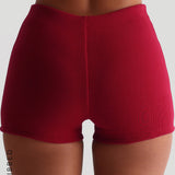 Form-Ribbed 3" Shorts - Pomegranate