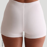 Form-Ribbed 3" Shorts - White