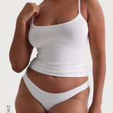 Slip-On Micro-Ribbed Cami - White