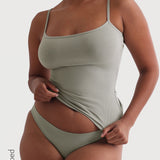 Slip-On Micro-Ribbed Cami - Sage
