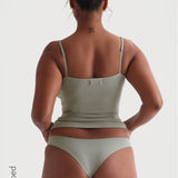Slip-On Micro-Ribbed Cami - Sage