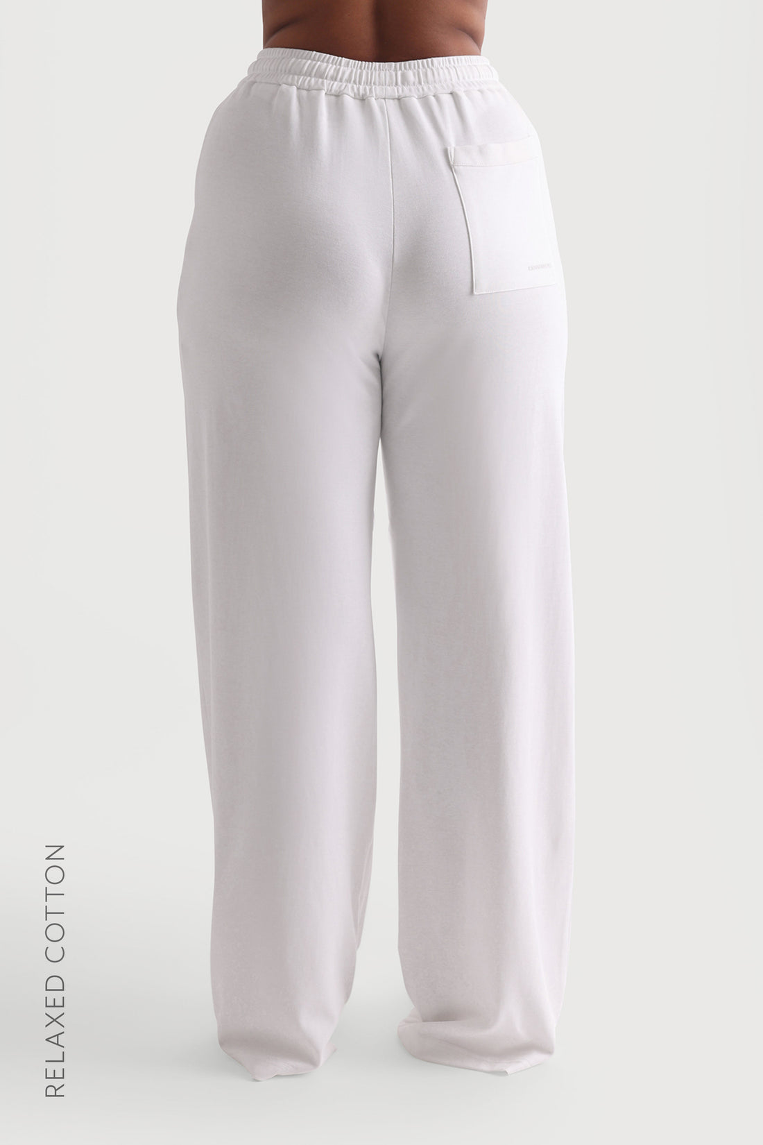 Relaxed Cotton Pants - White