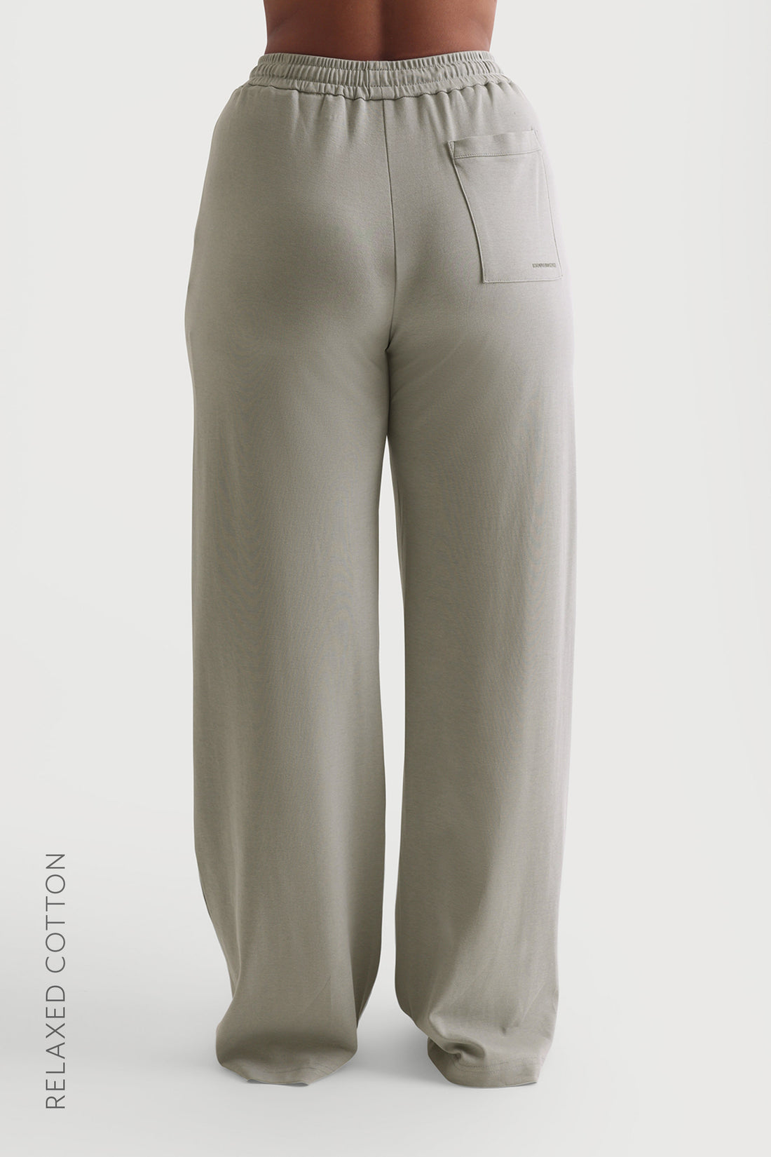 Relaxed Cotton Pants - Sage
