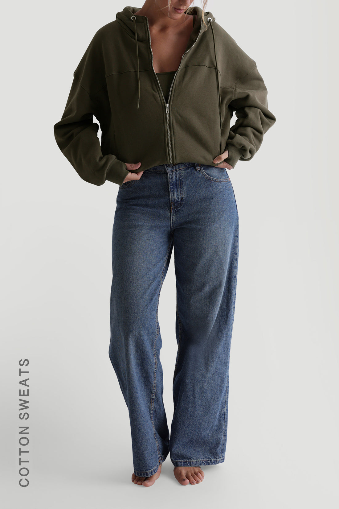 La veste bomber structurée - Vert olive foncé