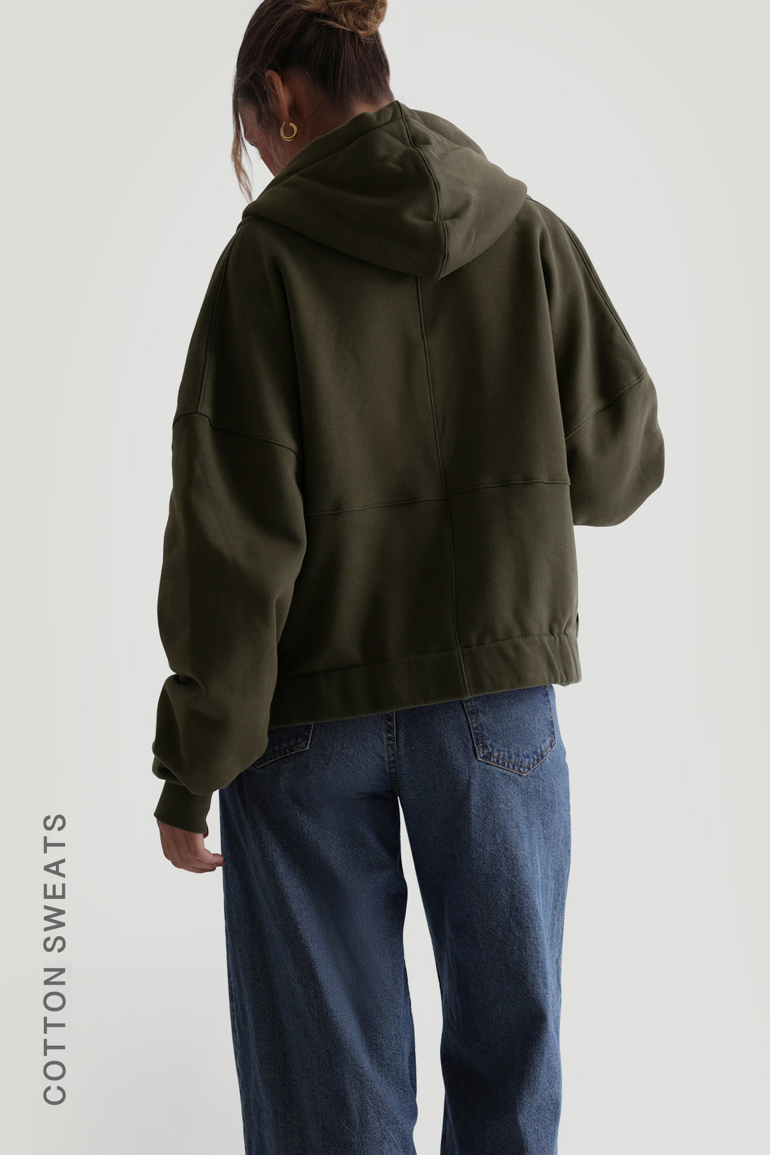 La veste bomber structurée - Vert olive foncé