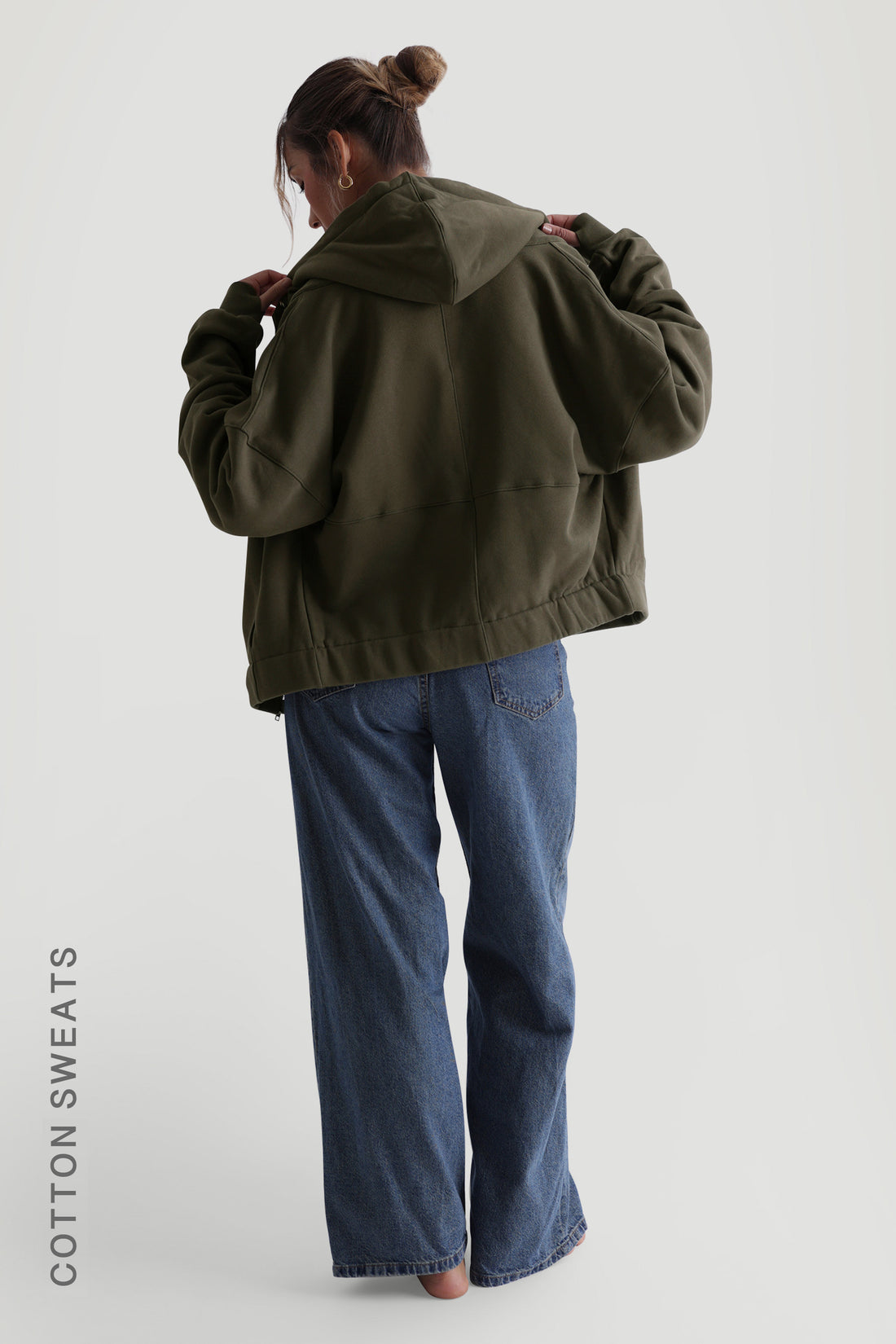 La veste bomber structurée - Vert olive foncé