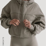 The Structured Bomber Jacket - Quiet Sage