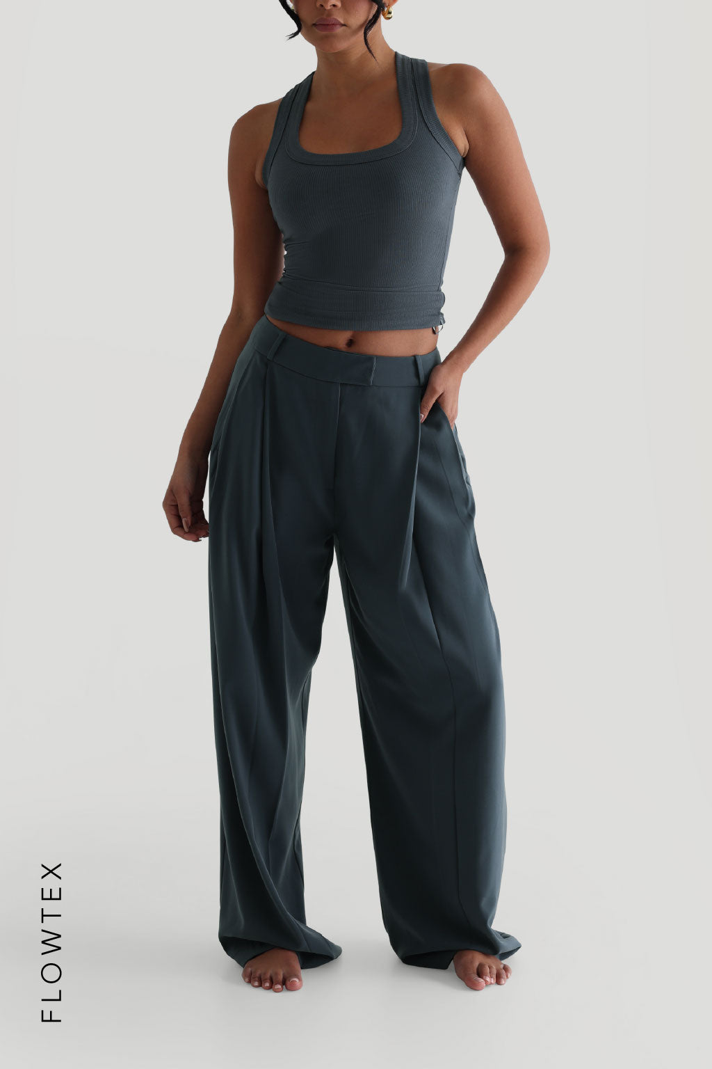 The Ivy Wide-Leg Trousers - Serene