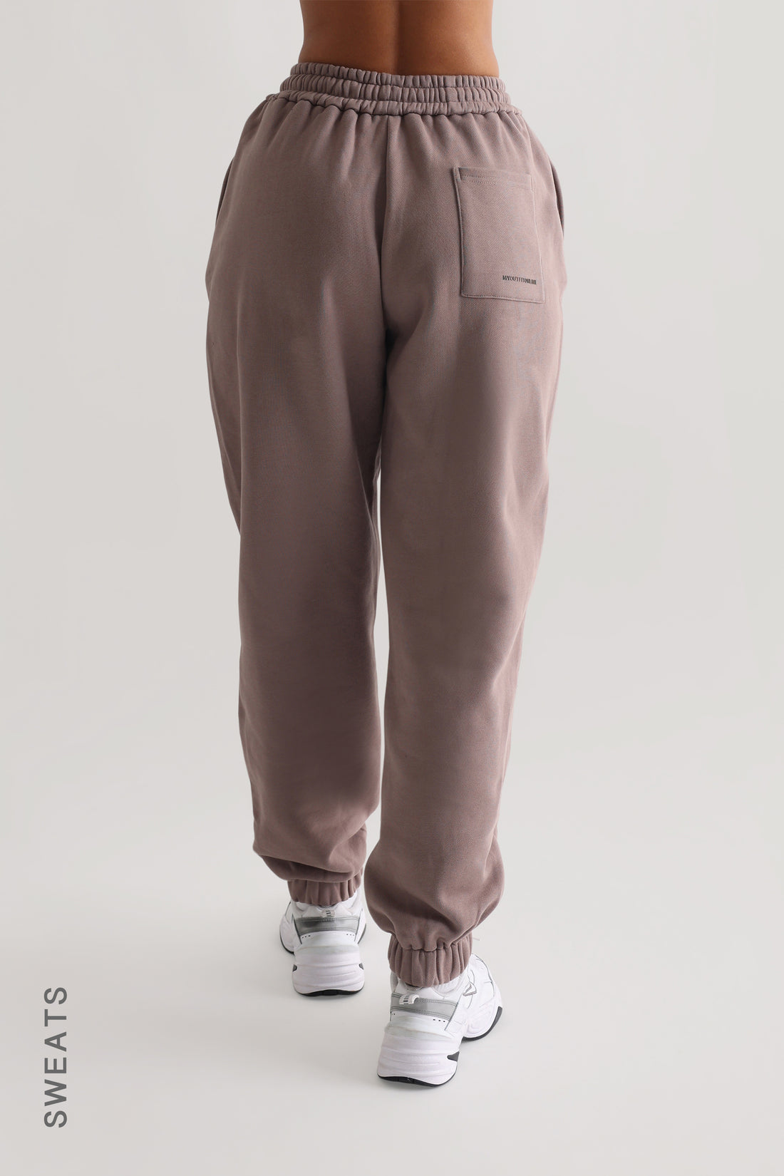 Baggy Fit Structured Sweatpants - Smokey Taupe