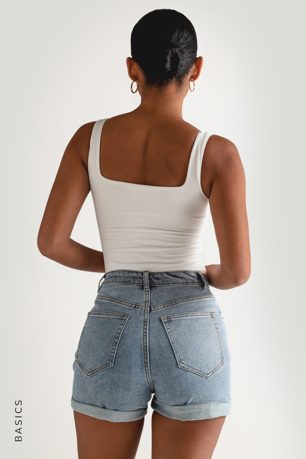 Denim Mom Shorts - Medium Wash