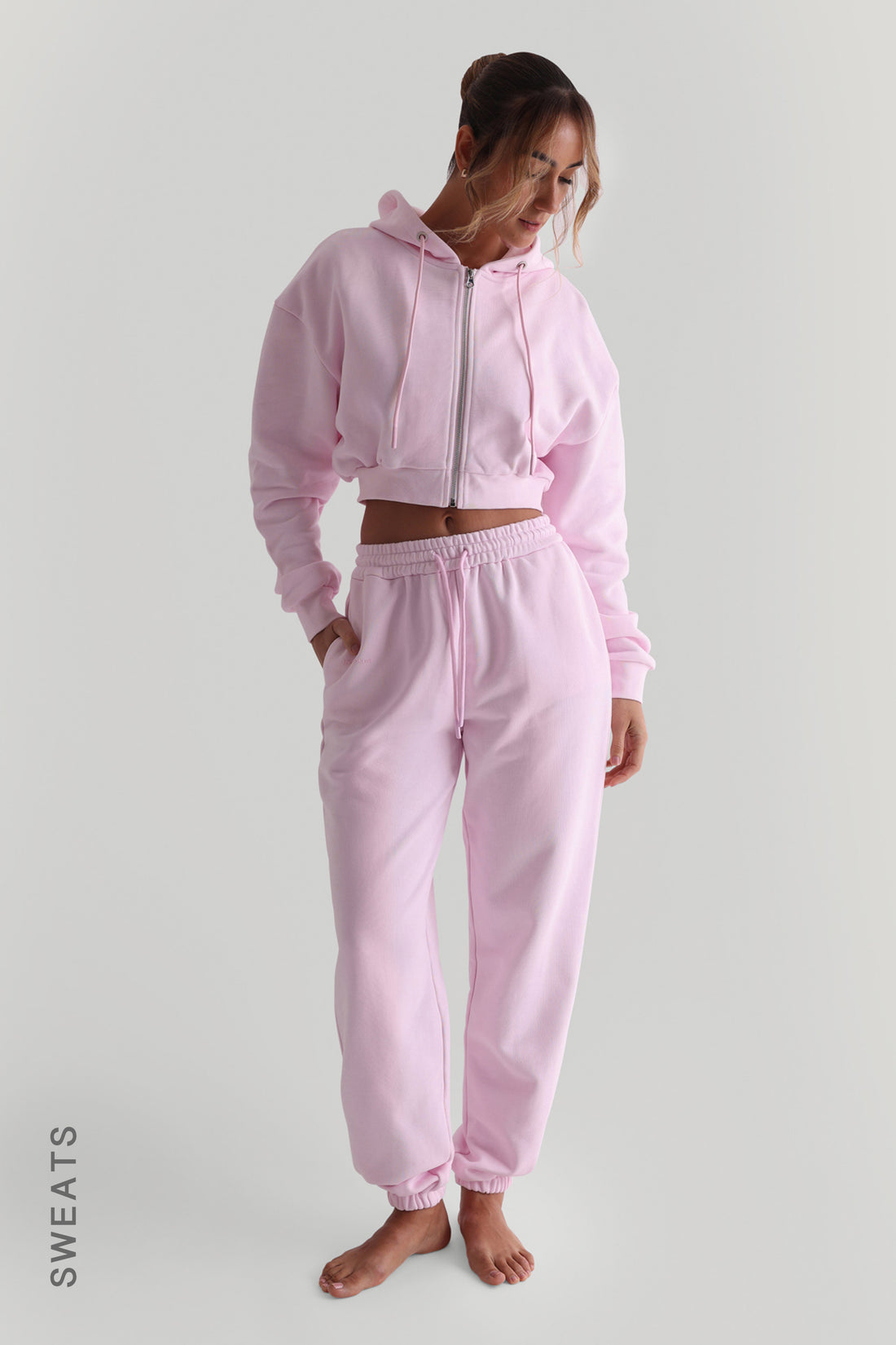 Jogger Fit Sweatpants - Soft Pink