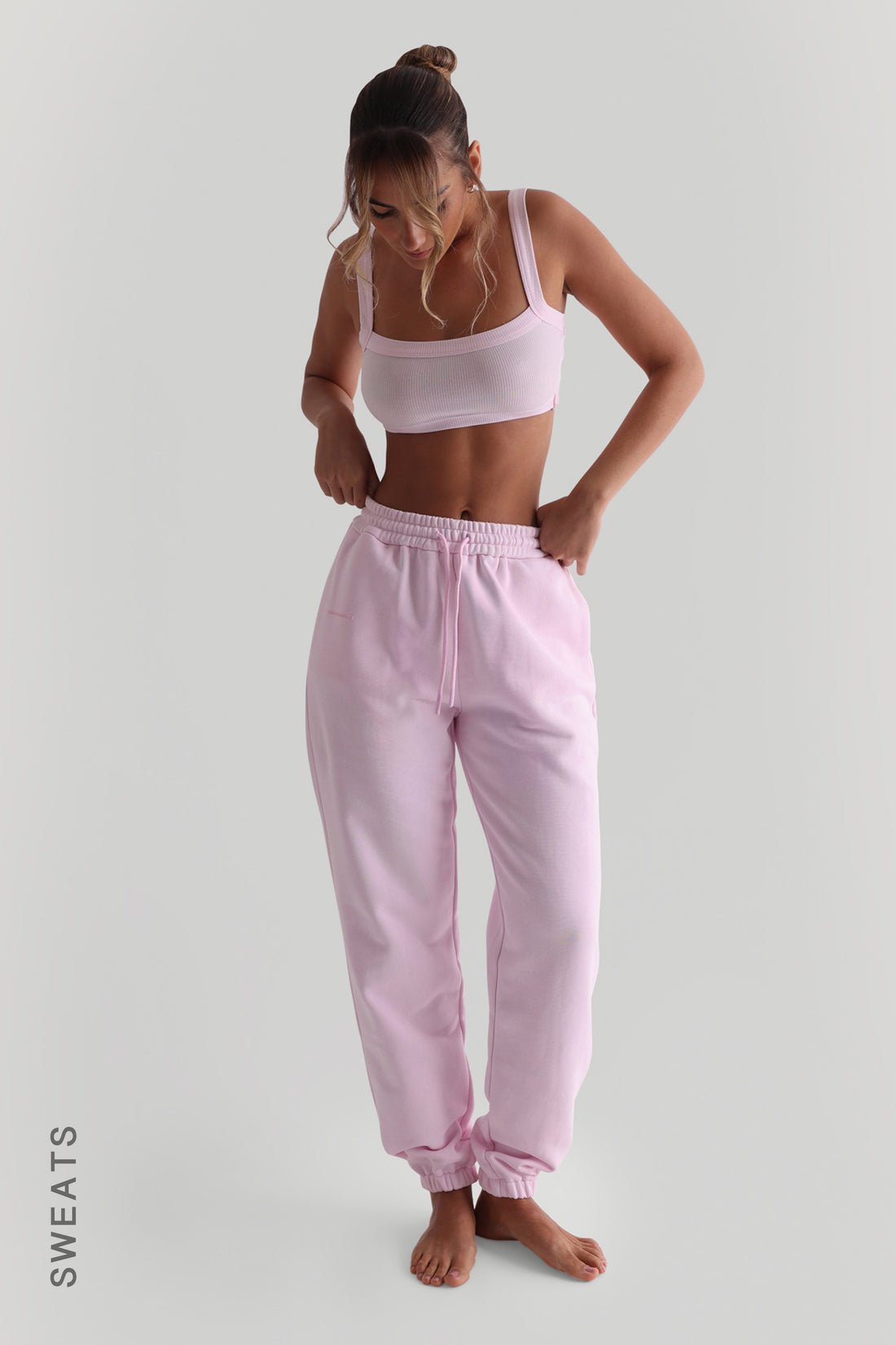 Staple Micro-Ribbed Bralette - Soft Pink