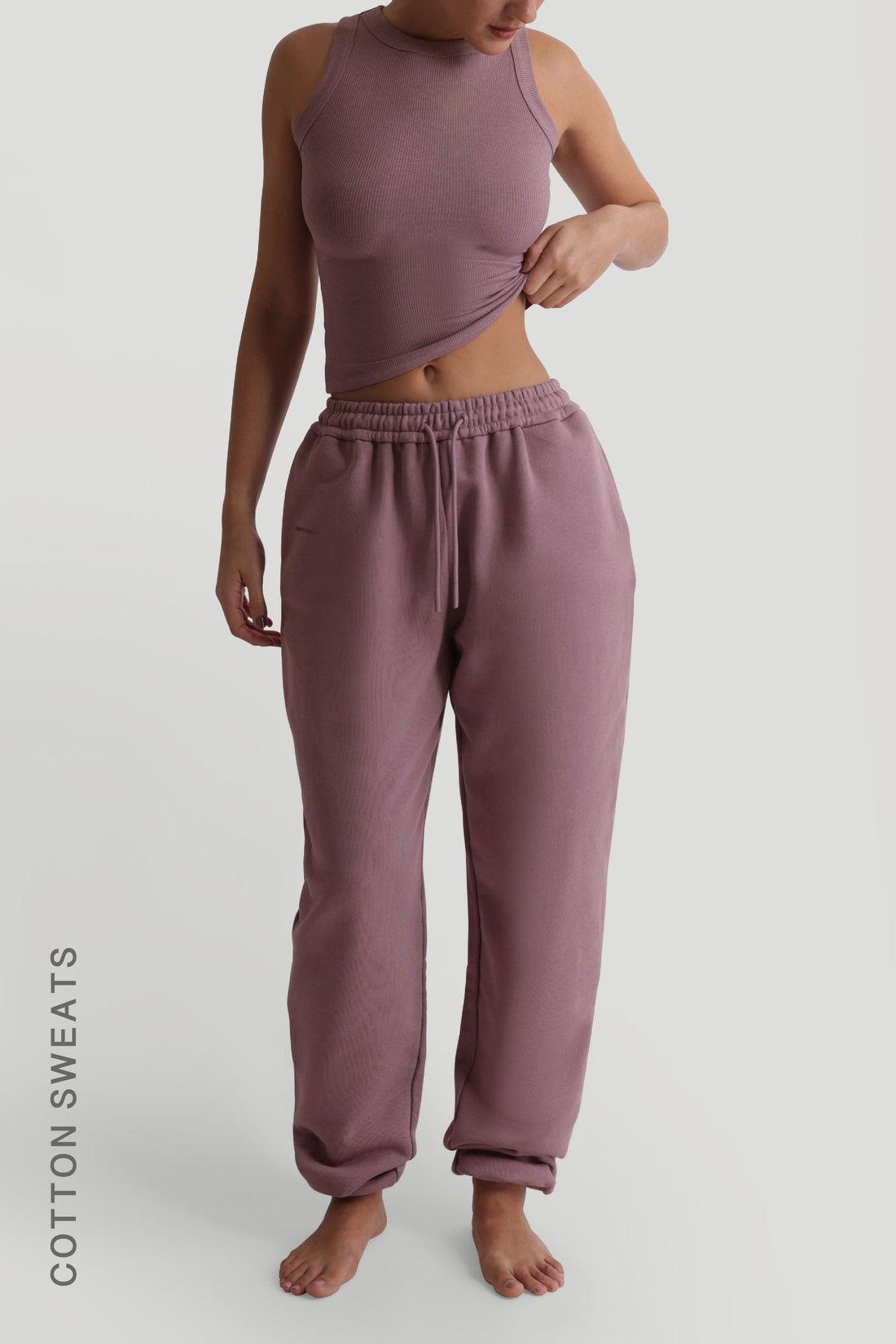 Jogginghose im Jogger-Fit - Vintage-Lila