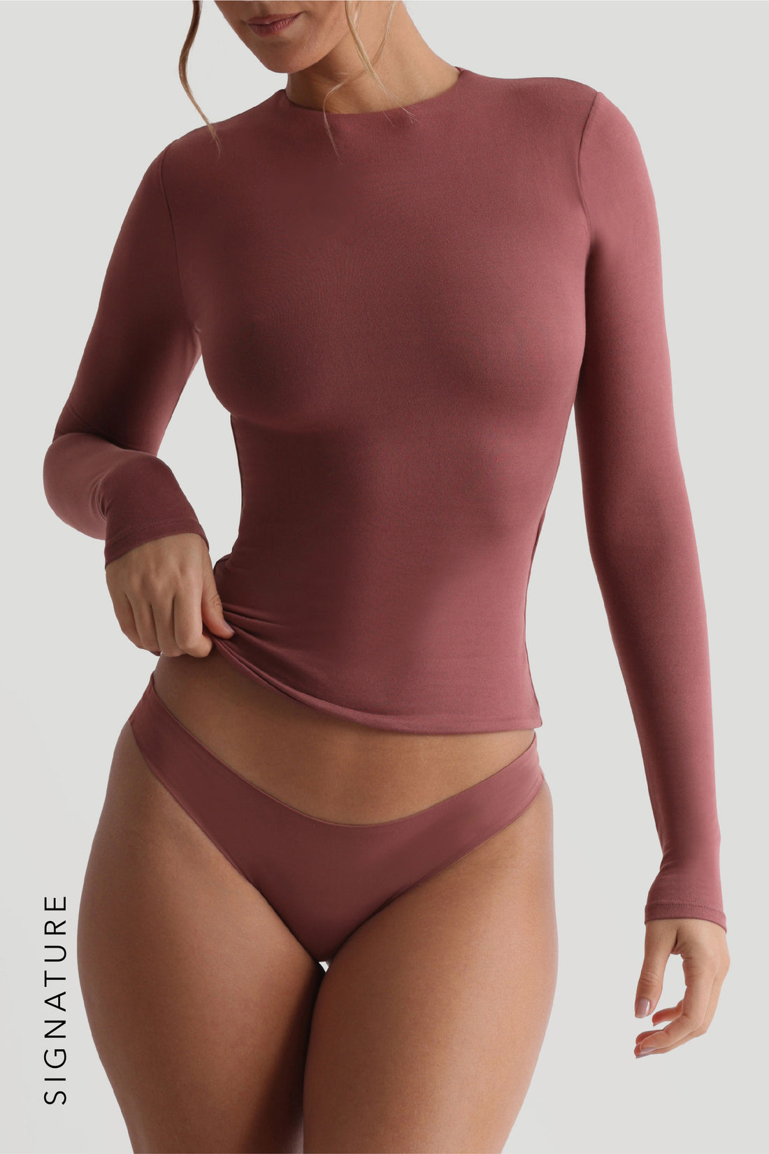 Mist Long Sleeve T-Shirt - Vintage Berry